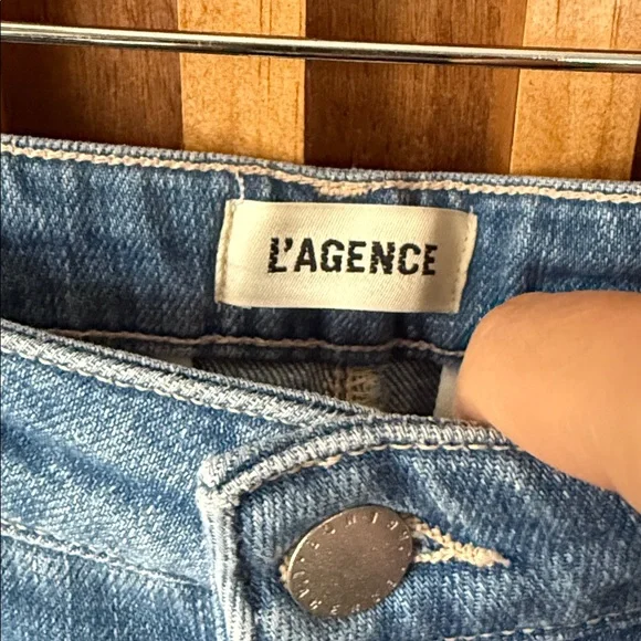 L'Agence Weston Wide Leg Jeans in Alis. Size 26